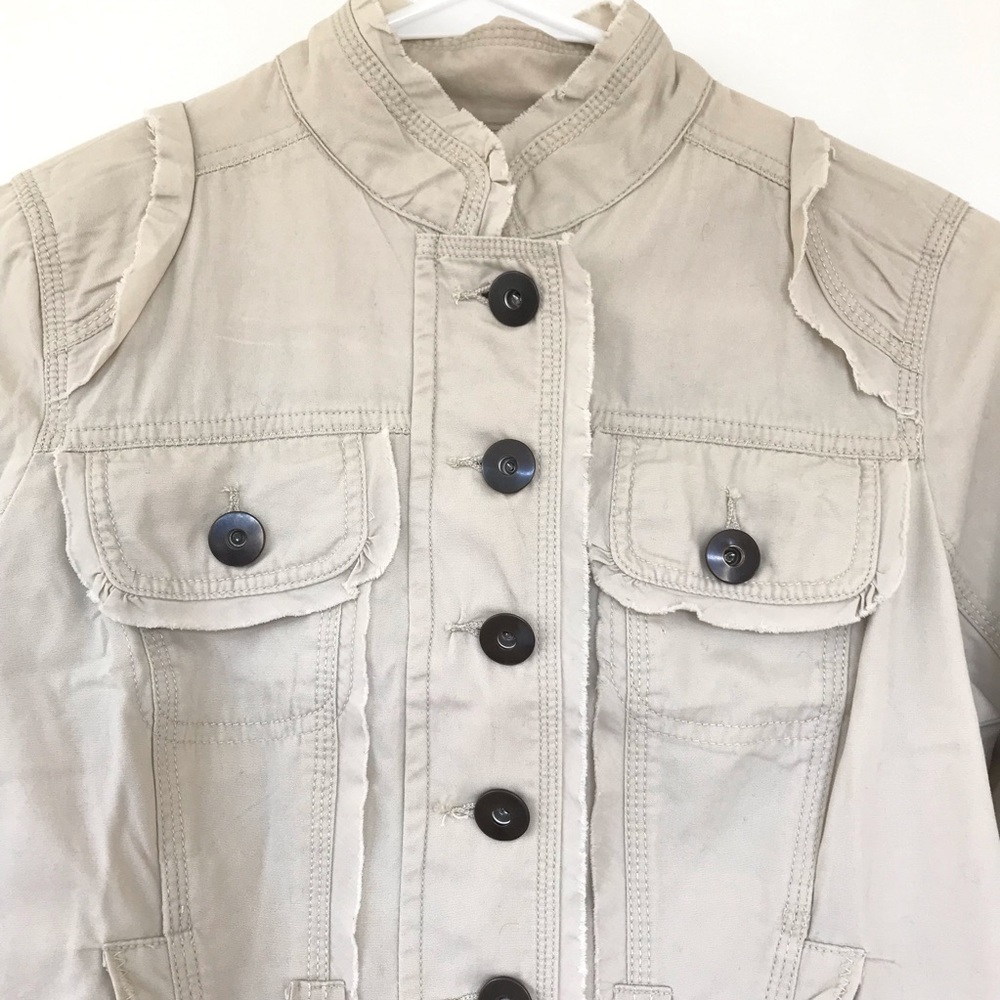 Vintage 2000’s Cotton Raw Edge Jacket - Picture 2 of 13